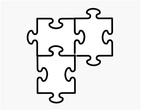 Puzzle Clipart Black And White, HD Png Download , Transparent Png Image ...