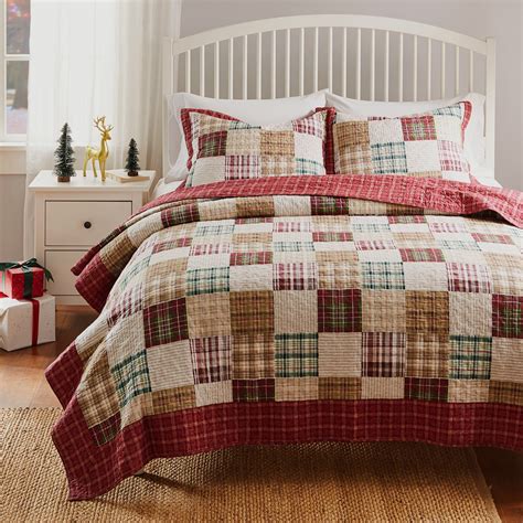 Oxford Red Quilt Set – Greenland Home Fashions