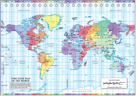 World Time Zones Map (download) - Cosmographics Ltd