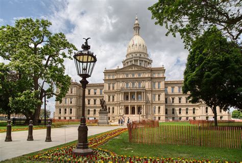 Michigan State Capitol Building in Lansing, Michigan built in 1872 ...