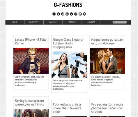 50 Beautiful Free Blogger Templates For Fashion Blogs