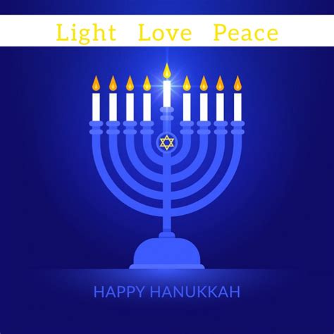 Hanukkah Greeting Card Template | PosterMyWall