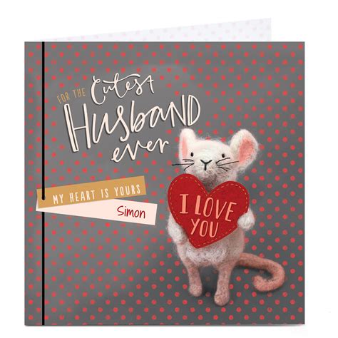 Buy Personalised Valentine's Card - Cutest Husband Ever for GBP 2.79 ...