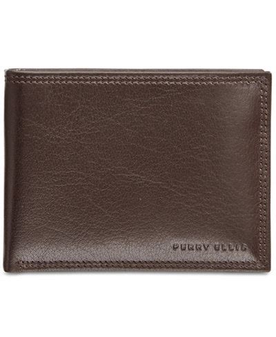 Perry Ellis Portfolio Men's Leather RFID Wallet - All Accessories - Men - Macy's