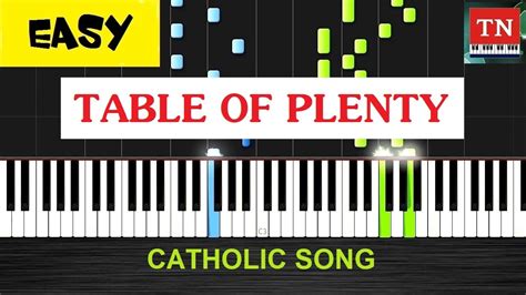 TABLE OF PLENTY | Piano tutorial [EASY] - YouTube