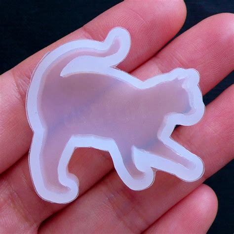 Cat UV Resin Mold | Kawaii Cabochon Mould | Animal Mold | Flexible Epo | MiniatureSweet | Kawaii ...