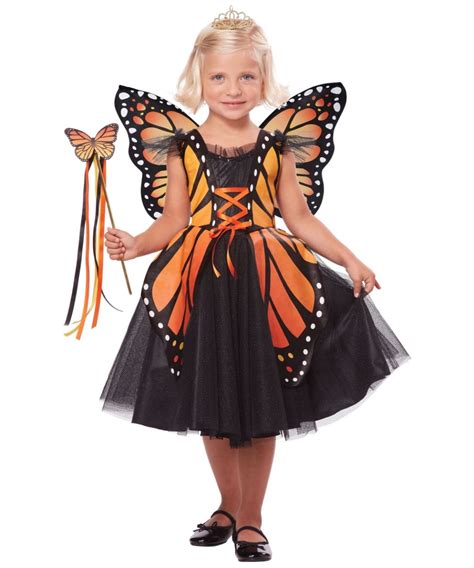 Regal Monarch Butterfly Princess Girls Costume - Girls Costume