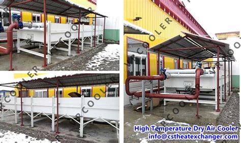 The installation of high temperature dry air cooler finished - Changzhou Vrcoolertech ...