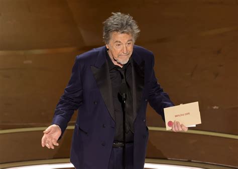 Al Pacino explains why Oscars Best Picture presentation was so blunt