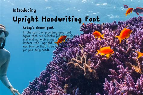 Upright Handwriting Font by Font Seven · Creative Fabrica