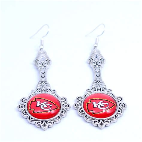 Earrings Kansas City Chiefs Charms Dangle Earrings Sport Earrings Football Jewelry for Women ...