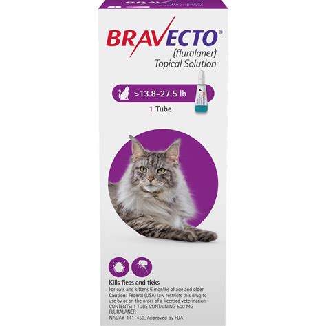 Bravecto Topical Solution for Cats 13.8-27.5 lbs, 3 Month Supply | Petco