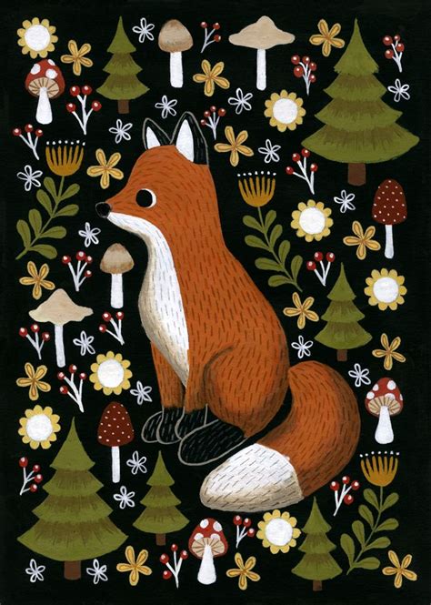 hello fox Art Print by annya marttinen | Arte volpi, Arte, Sfondi iphone
