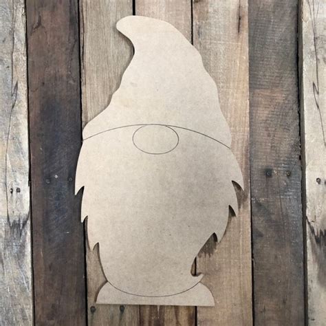 Gnome Seasonal Set Wood Cutout, Unfinished Shape, Paint by Line | Wood ...