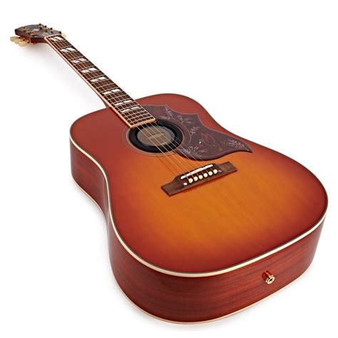 Epiphone Inspired by Gibson Hummingbird, Aged Cherry Sunburst Gloss ...