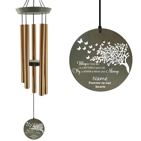 ASTARIN Personalized Memorial Wind Chimes for Loss of Loved One,Customized Sympathy Wind Chimes ...