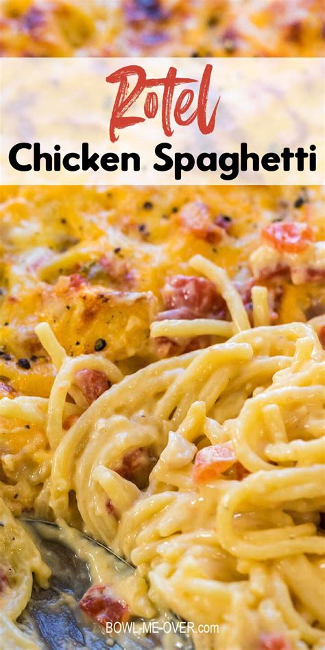 Chicken Spaghetti | Recipe | Rotel recipes, Spaghetti recipes easy, Recipes