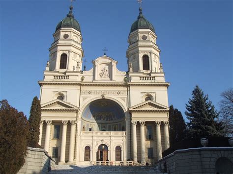 Iasi architecture Romania Orthodox Metropolitan Cathedral front view ...