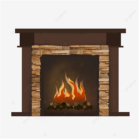 Fireplace PNG Image, Brunette Stitching Fireplace Clip Art, Fireplace ...