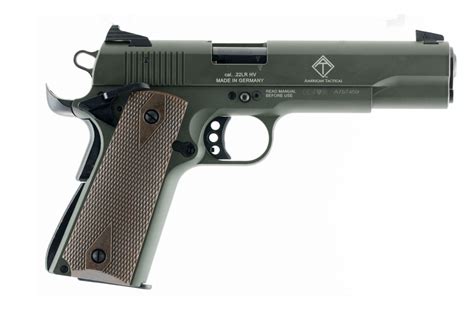 GSG GSG2210M1911G GSG 1911 22 LR 5" 10+1 OD Green Walnut Grip ...