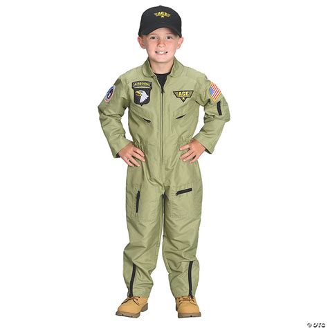 Kid's Fighter Pilot Costume - Medium | Oriental Trading