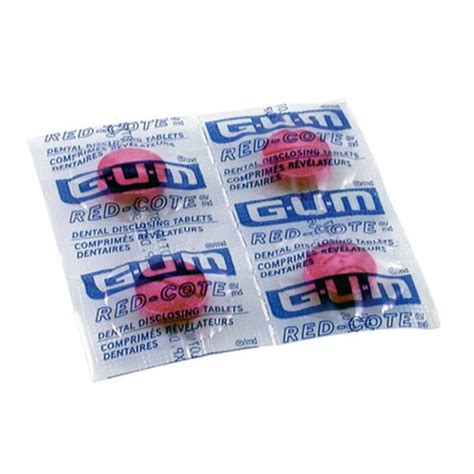 GUM Red Cote Disclosing Tablets – Super Dental Store