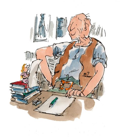 The BFG writing his memoirs | Quentin Blake