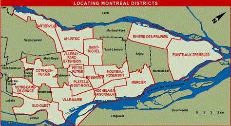 Montreal Map Neighborhoods