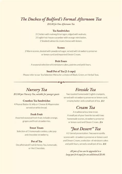 Pin by Vincent Montell on High Tea in 2020 | Tea party menu, Afternoon ...