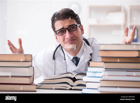 Medical student preparing for university exams Stock Photo - Alamy