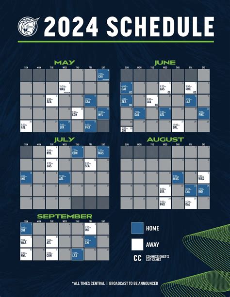 Minnesota Lynx Announce 2024 WNBA Regular Season Schedule - Canis Hoopus