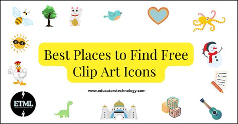 Best Resources for Free Clip Art Icons - Educators Technology