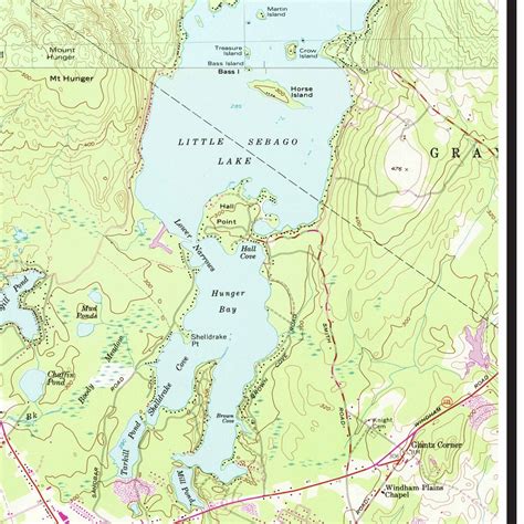 Sebago Lake Map