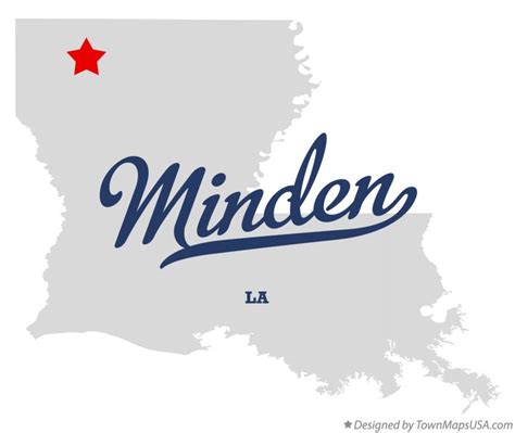 Map of Minden, LA, Louisiana