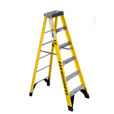 Werner Step Ladder With Platform 3 Home Depot Fiberglass Lowes 4 Foot 7 Tread Aluminium 717 ...