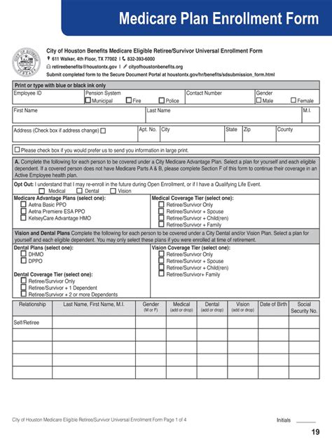 Medicare Plan Enrollment Form - Fill Out and Sign Printable PDF Template | airSlate SignNow