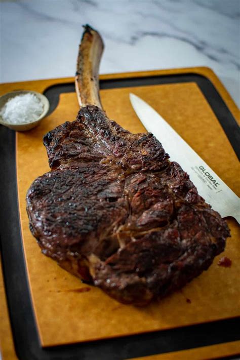 Grilled Tomahawk Steak and Sides - AnotherFoodBlogger