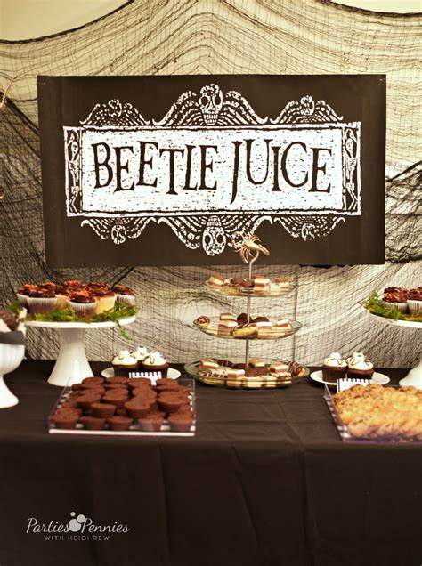 Beetlejuice Halloween Party - Parties for Pennies | Halloween party themes, Beetlejuice ...