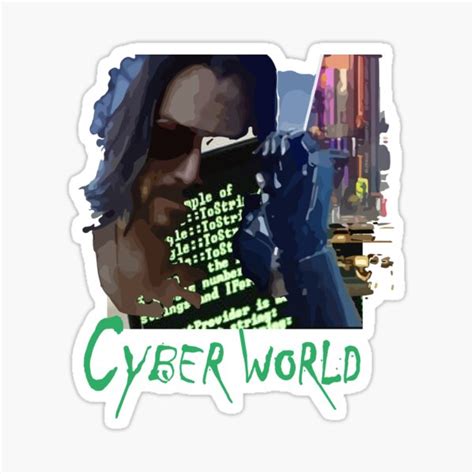 "Cyber World , gaming world" Sticker by RenigArt | Redbubble