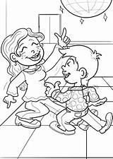 Disco Dancers coloring page  Free Printable Coloring Pages sketch template