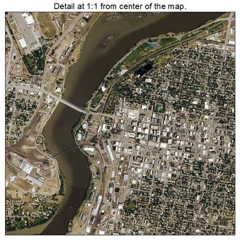 Aerial Photography Map of Great Falls, MT Montana