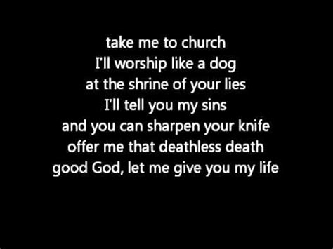 Hozier - Take me to church (karaoke) - YouTube