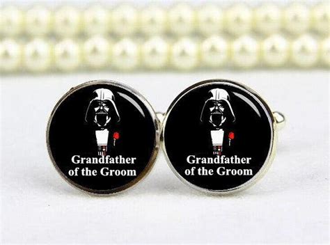 Father of the Groom Cufflinks Dark Father Star Fans Custom - Etsy