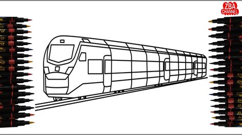 Cara Menggambar Kereta Api Anak Tk Masterwarna Com - Riset