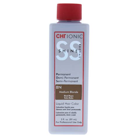 CHI - CHI Ionic Shine Shades Liquid Hair Color - 8N Medium Blonde - 3 oz Hair Color - Walmart ...