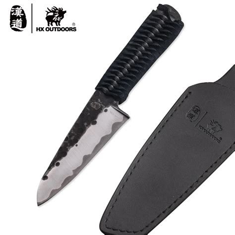 HX OUTDOORS camping knife brand high carbon stainless steel blade survival knife tactical ...