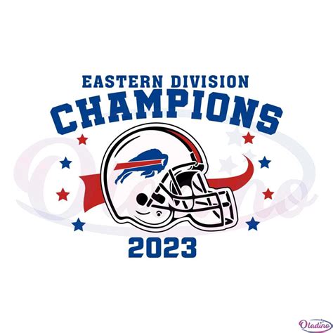 Buffalo Bills Afc Eastern Division Champions Buffalo Football 2023 Svg