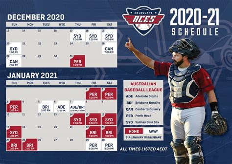 2020-21 Aces Schedule | Melbourne Aces