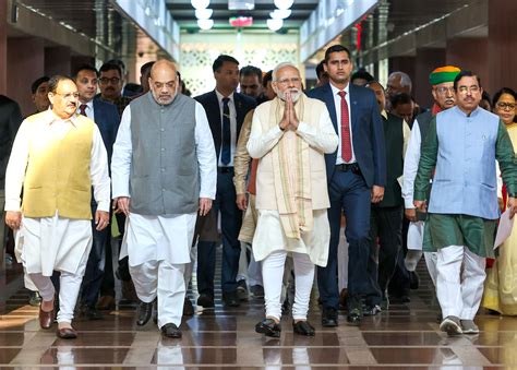 PM Modi chairs BJP Parliamentary Party meeting, currently underway ...