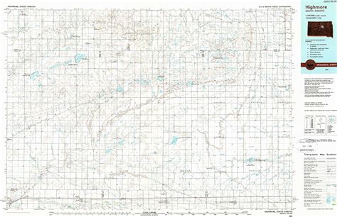 Amazon.com : YellowMaps Highmore SD topo map, 1:100000 Scale, 30 X 60 Minute, Historical, 1985 ...